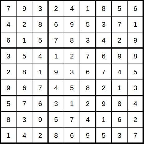 Sudoku Beispiel 2 Lösung